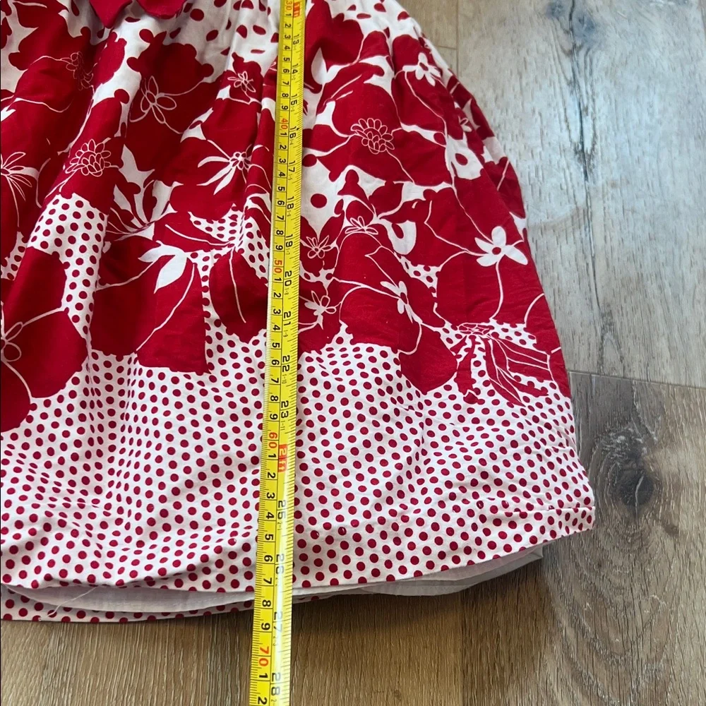 Vintage Charming Red and White Polka Dot Kids Dress 6